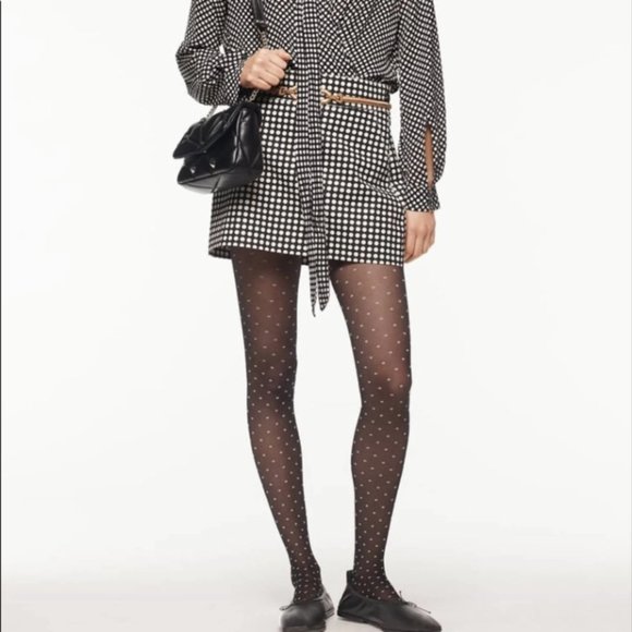 Zara Studio Polka Dot Mini Skirt Limited Edition M - Picture 1 of 7